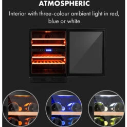 Klarstein Vinovilla 43 Built-In Duo Onyx Edition Wine Fridge 129 Litres 43 Bottles 2 Zones -Outlet Klarstein Devices Store 93825058 3