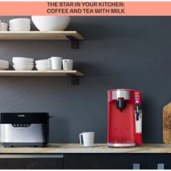 Klarstein Baristomat 2-in-1 Fully Automatic Coffee & Tea Maker Milk Foam 6 Programmes -Outlet Klarstein Devices Store 93944864 4