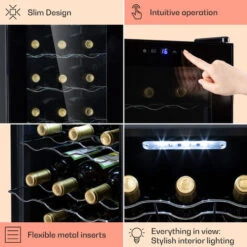 Klarstein Barolo 15 Uno Wine Fridge 48 Ltr 15 Bottles 11-18°C SingleZone -Outlet Klarstein Devices Store 95234536 5