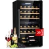 Klarstein Barossa 29 Duo Wine Refrigerator 29 Bottles 80 Litres 2 Zones Push-button Control