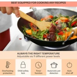 Klarstein Ramsey Double Hob 2400 W 11 Power Levels Glass Ceramic -Outlet Klarstein Devices Store 97224563 5