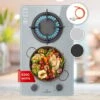 Klarstein Firetale Gas Hob 2-Burner Aluminium Burner Natural Gas/Propane Incl. Hose And Pressure Reducer