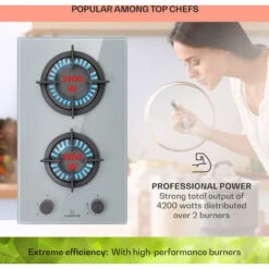 Klarstein Firetale Gas Hob 2-Burner Aluminium Burner Natural Gas/Propane Incl. Hose And Pressure Reducer -Outlet Klarstein Devices Store 97224695 3