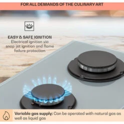 Klarstein Firetale Gas Hob 2-Burner Aluminium Burner Natural Gas/Propane Incl. Hose And Pressure Reducer -Outlet Klarstein Devices Store 97224695 5